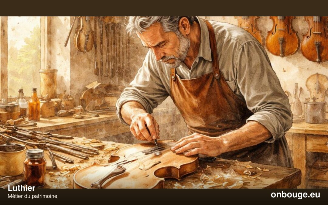 Luthier — aquarelle Onbouge