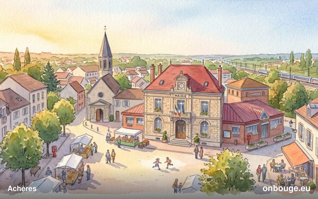 Aquarelle de Achères