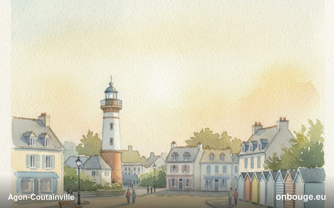 Aquarelle de Agon-Coutainville