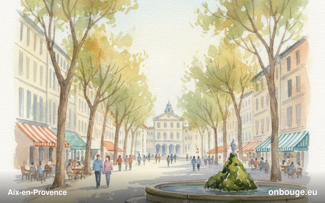 Aquarelle de Aix-en-Provence
