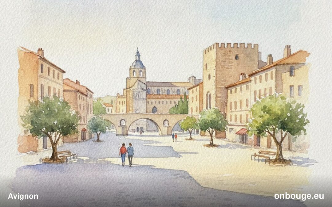 Aquarelle de Avignon