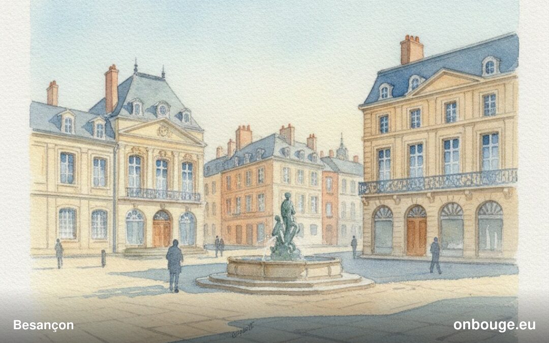 Aquarelle de Besançon