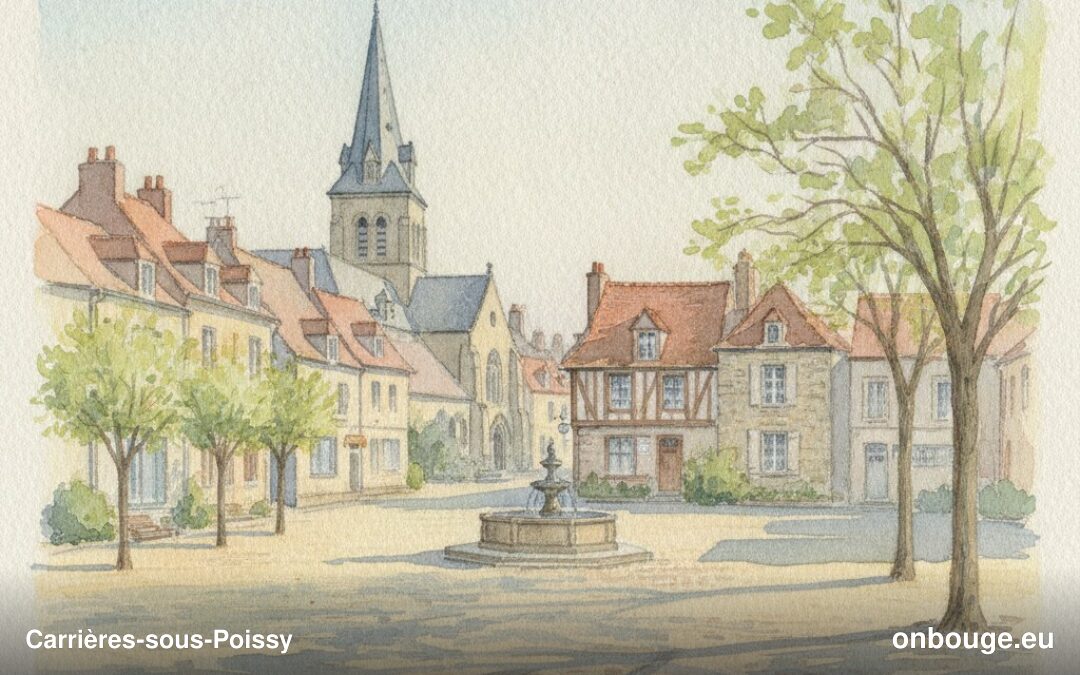 Aquarelle de Carrières-sous-Poissy