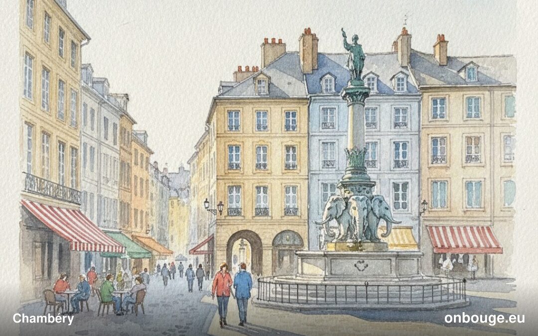 Aquarelle de Chambéry