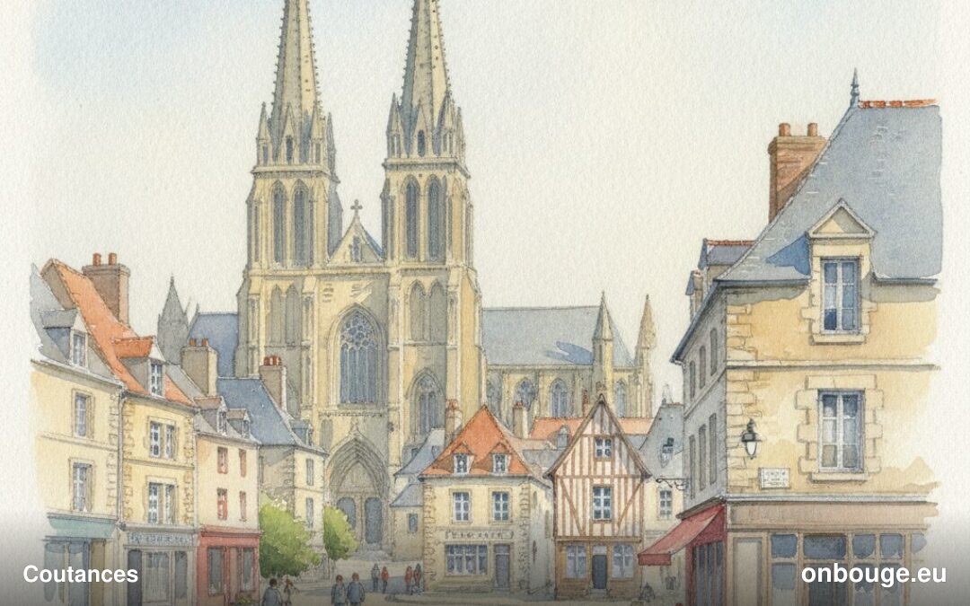 Aquarelle de Coutances