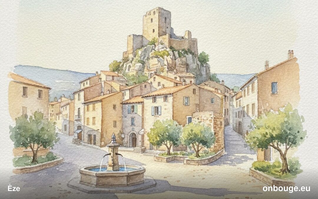Aquarelle de Èze