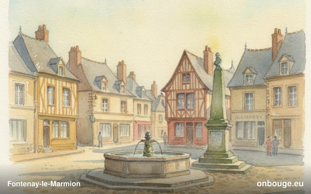 Aquarelle de Fontenay-le-Marmion
