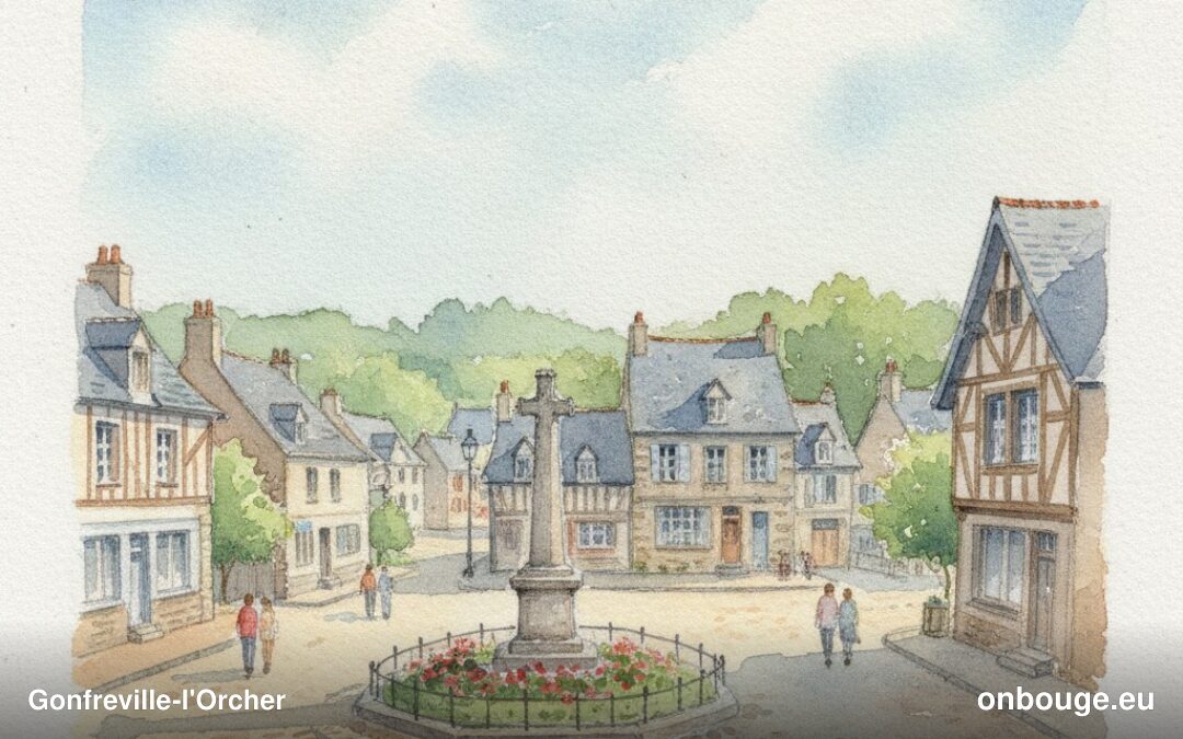 Aquarelle de Gonfreville-l'Orcher