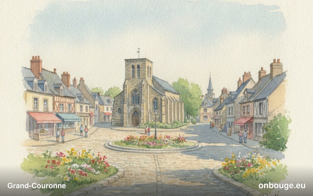 Aquarelle de Grand-Couronne