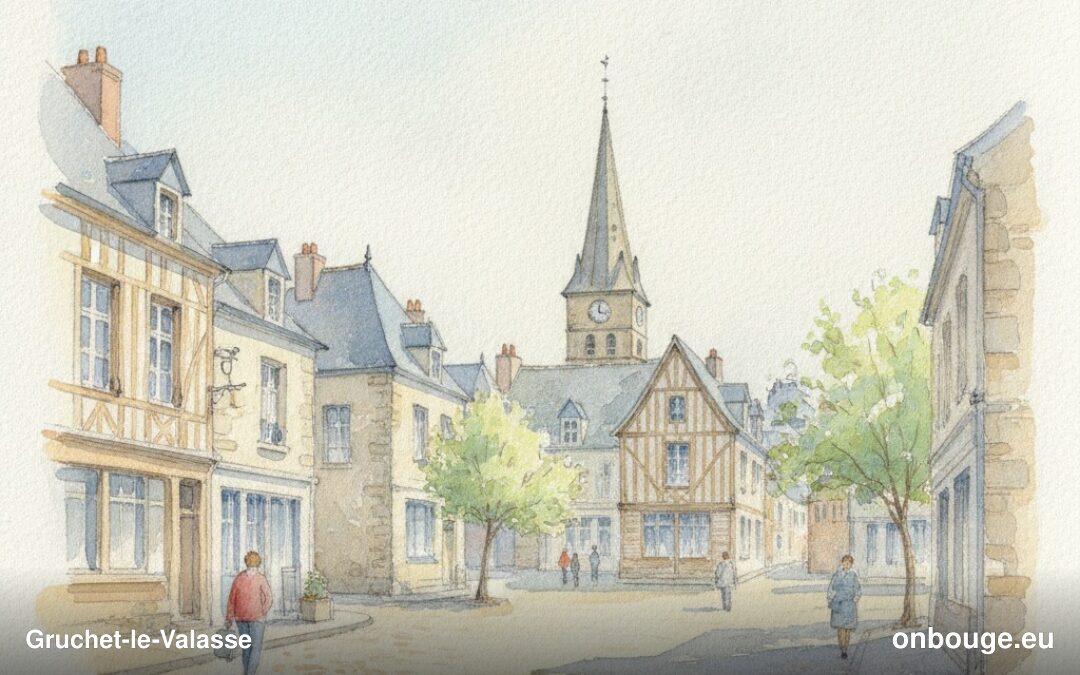 Aquarelle de Gruchet-le-Valasse
