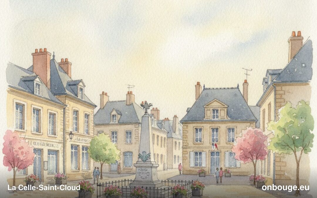 Aquarelle de La Celle-Saint-Cloud