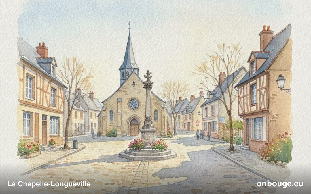 Aquarelle de La Chapelle-Longueville