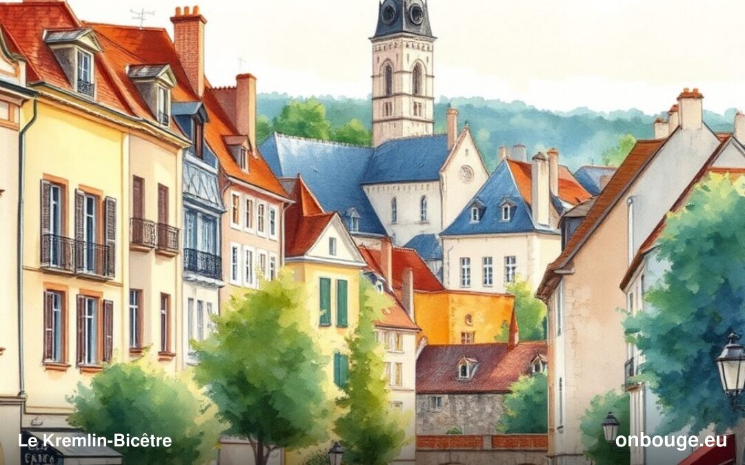 Watercolor of Le Kremlin-Bicêtre