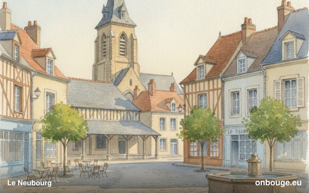 Aquarelle de Le Neubourg