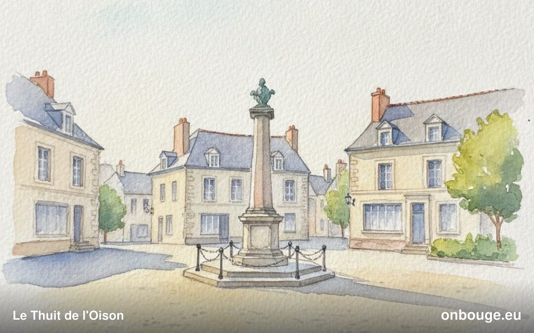 Aquarelle de Le Thuit de l'Oison