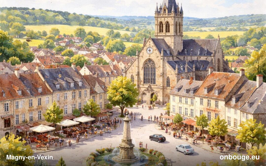 Aquarelle de Magny-en-Vexin