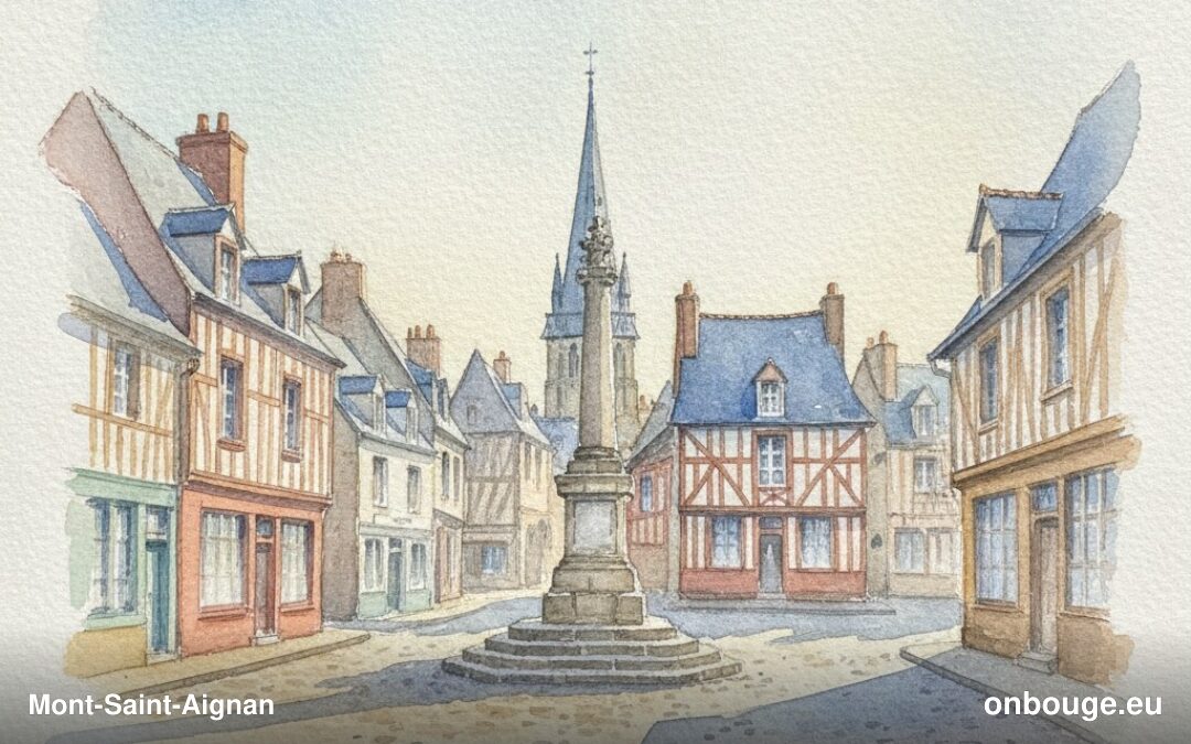 Aquarelle de Mont-Saint-Aignan