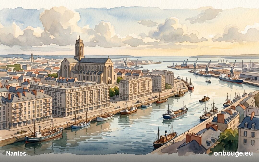 Aquarelle de Nantes