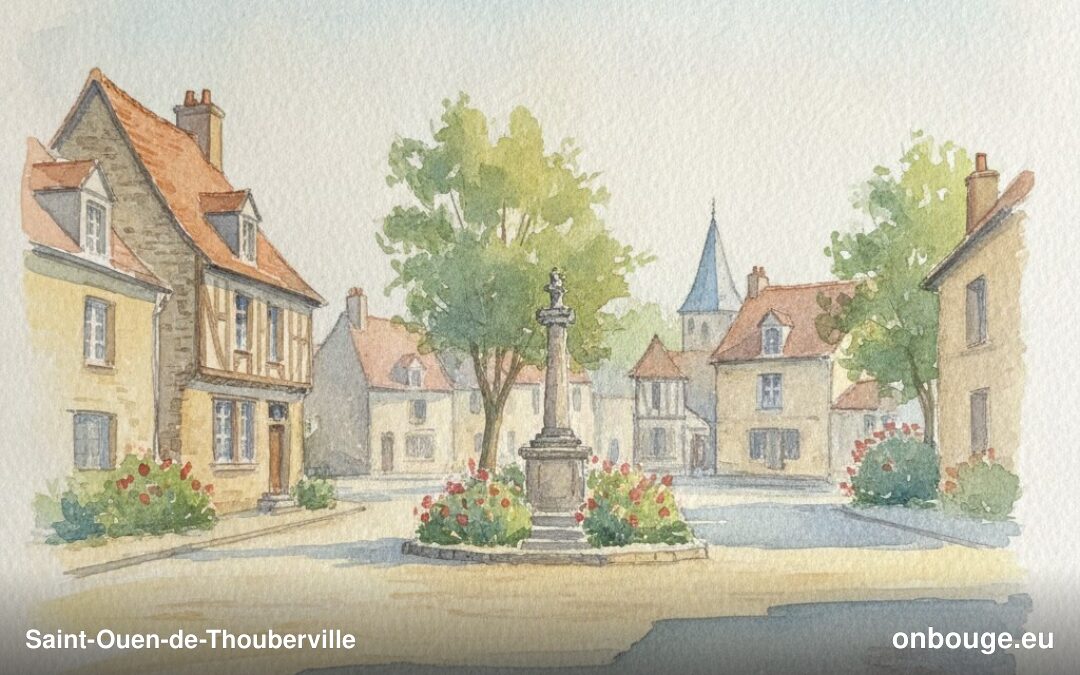 Aquarelle de Saint-Ouen-de-Thouberville