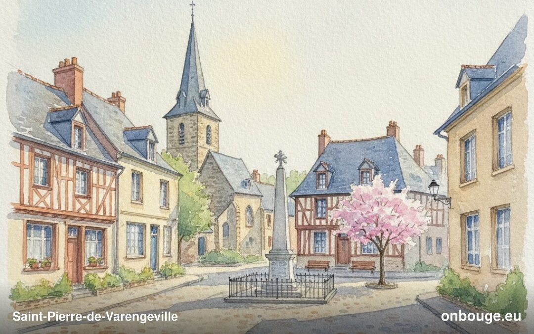 Aquarelle de Saint-Pierre-de-Varengeville