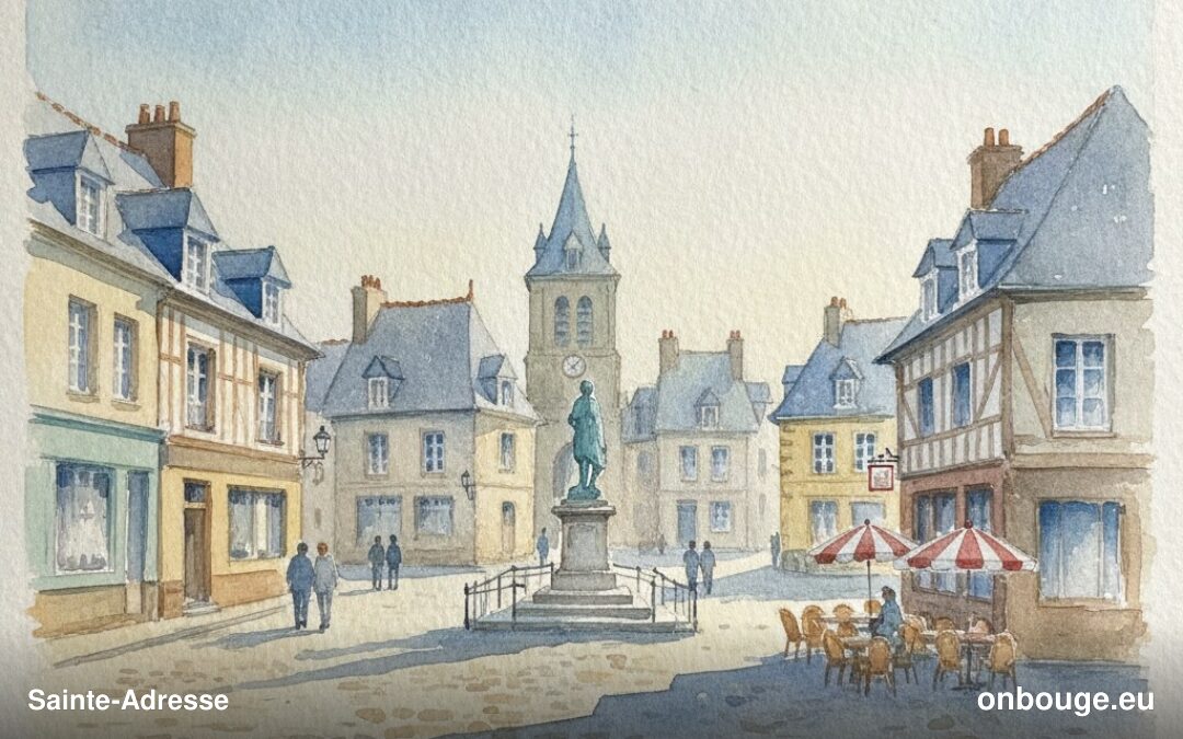 Acuarela de Sainte-Adresse