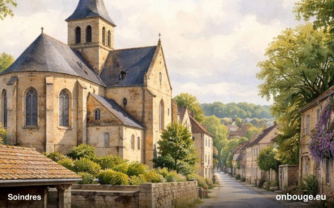 Aquarelle de Soindres