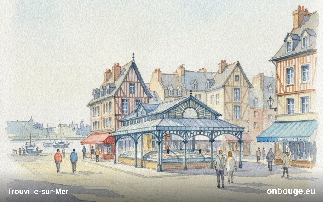 Aquarelle de Trouville-sur-Mer