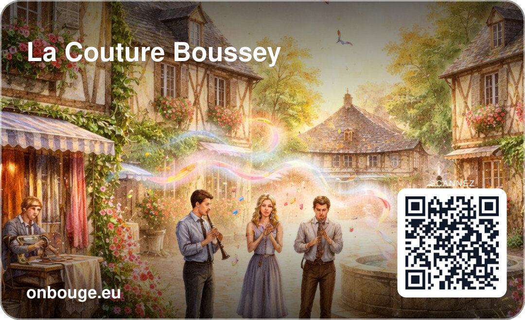La Couture-Boussey — carte OnBouge avec QR code