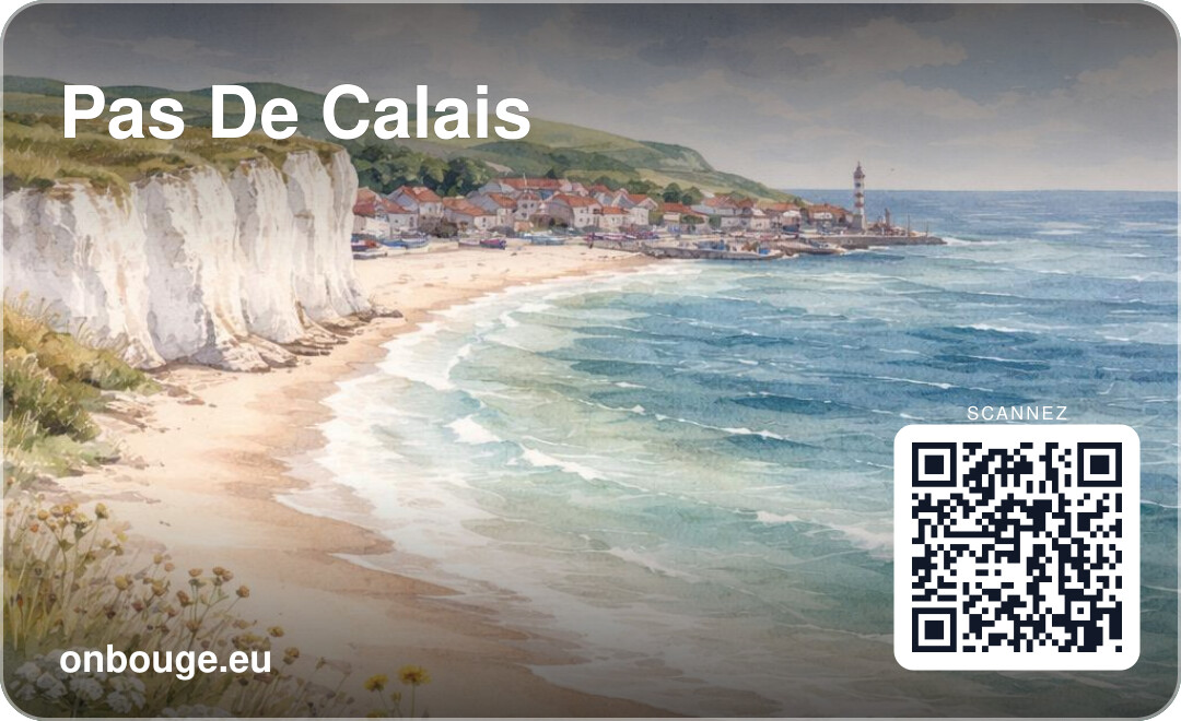 Aquarelle Pas-de-Calais — carte OnBouge avec QR