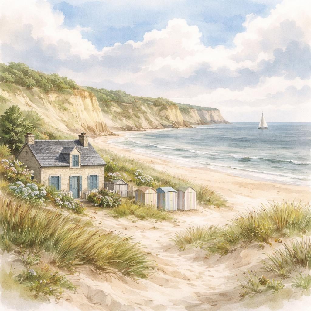 Calvados — illustration départementale (aquarelle de la ville à venir)