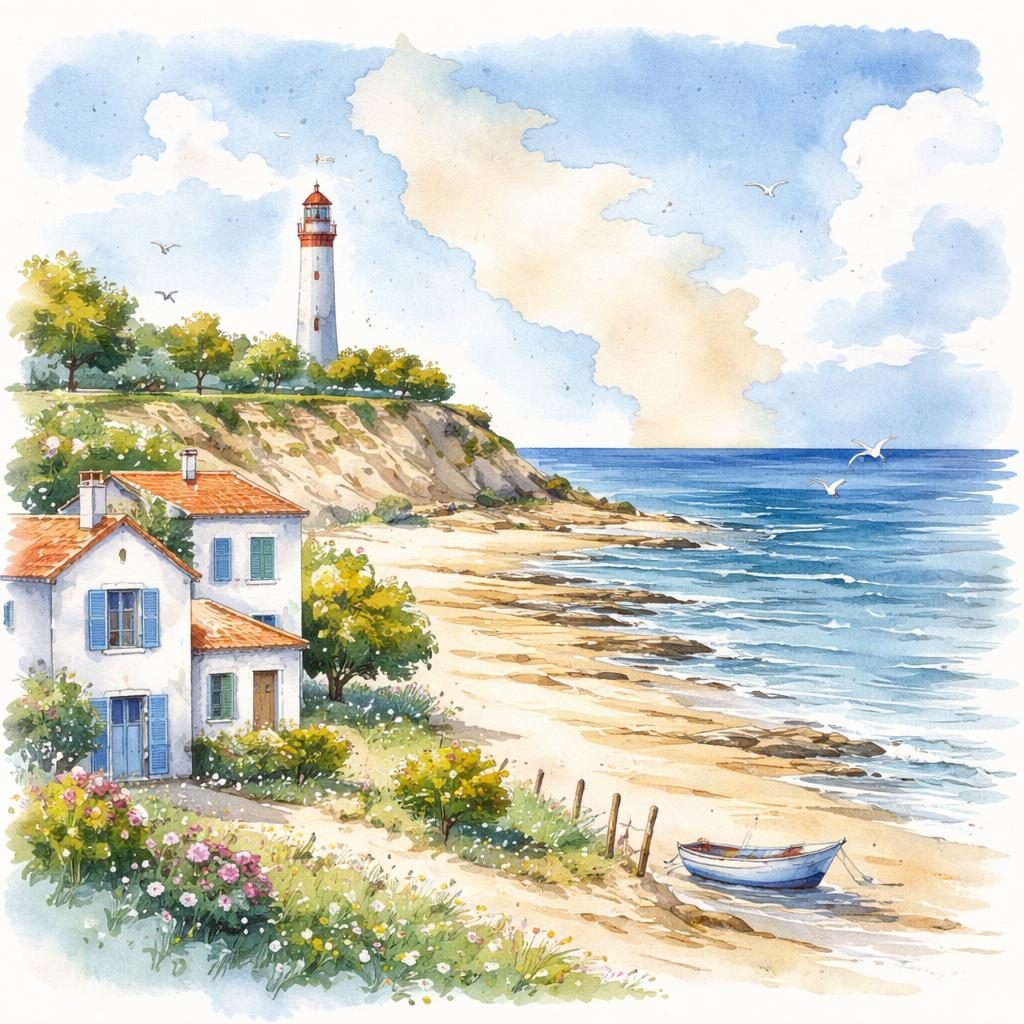 Charente-Maritime — illustration départementale (aquarelle de la ville à venir)