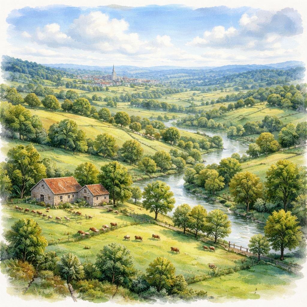 Haute-Vienne — illustration départementale (aquarelle de la ville à venir)