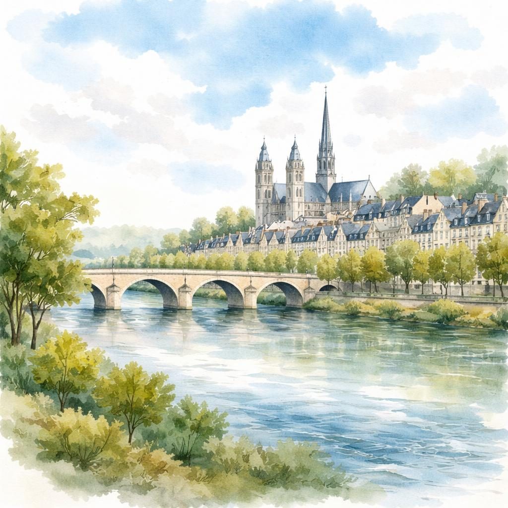 Indre-et-Loire — illustration départementale (aquarelle de la ville à venir)