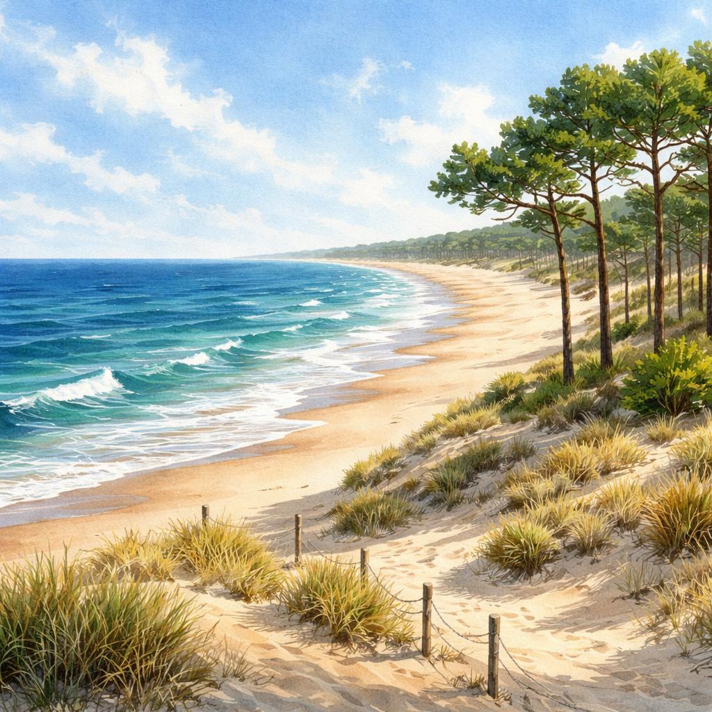 Landes — illustration départementale (aquarelle de la ville à venir)