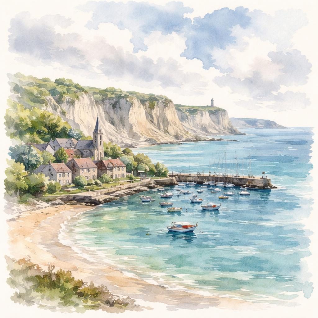 Manche — illustration départementale (aquarelle de la ville à venir)