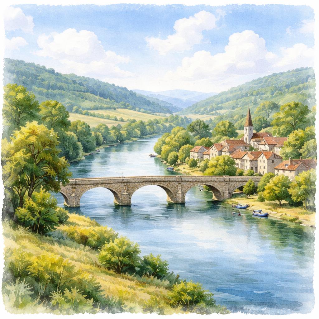Nièvre — illustration départementale (aquarelle de la ville à venir)