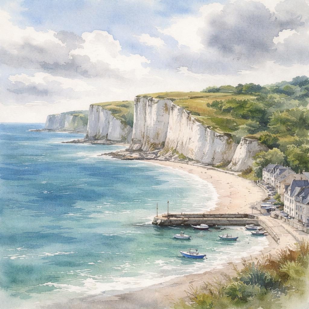 Seine-Maritime — illustration départementale (aquarelle de la ville à venir)