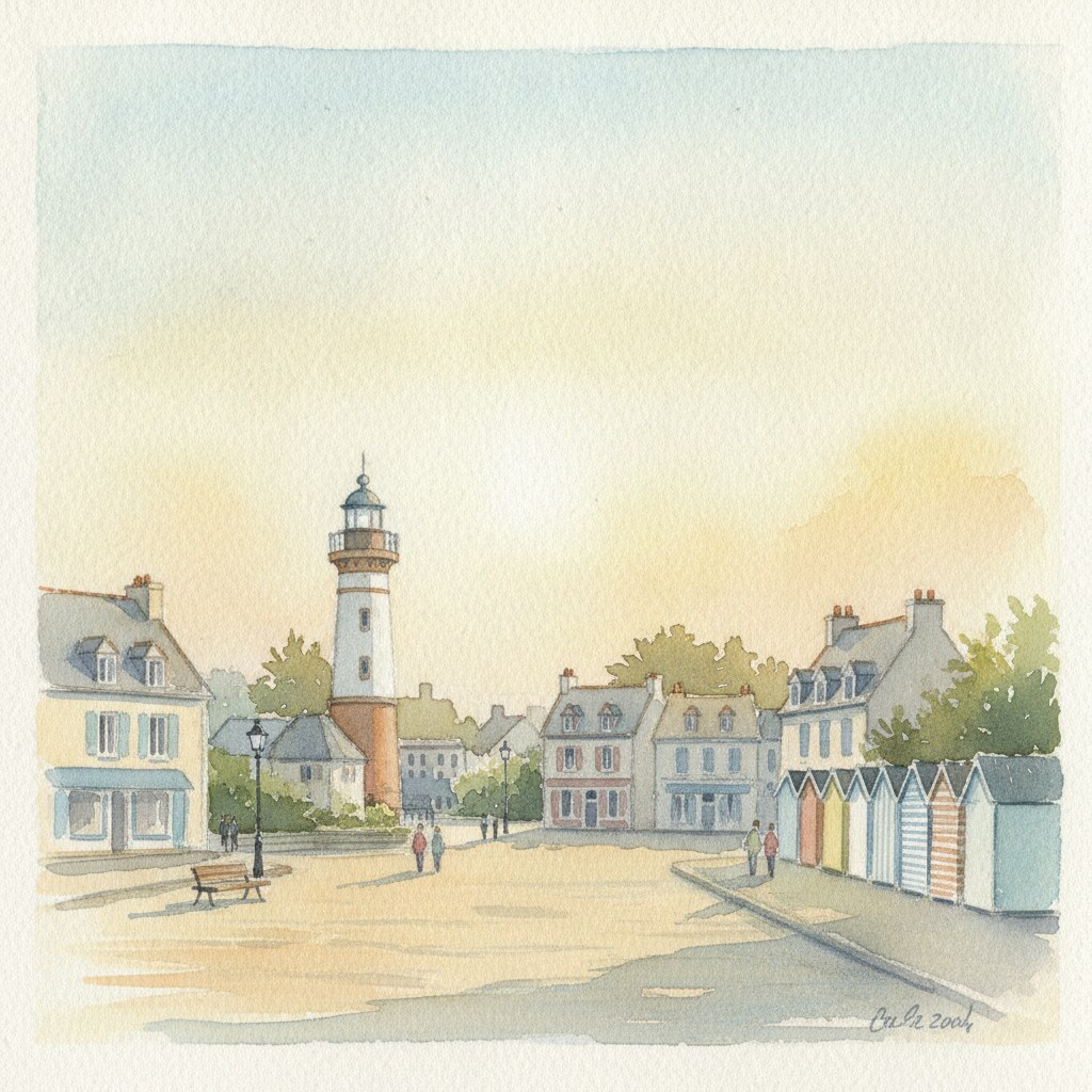 Agon-Coutainville — acuarela — Francia