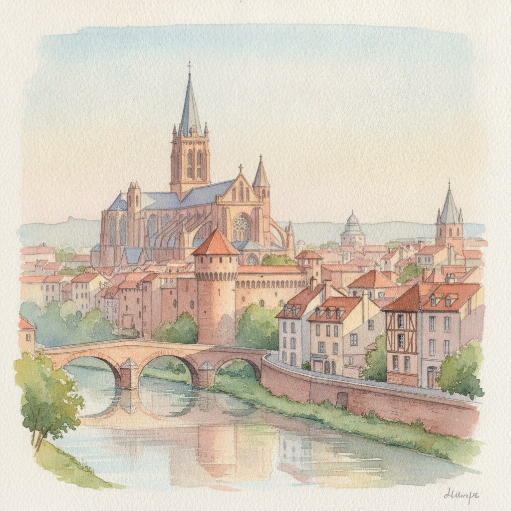 Albi — aquarelle — France