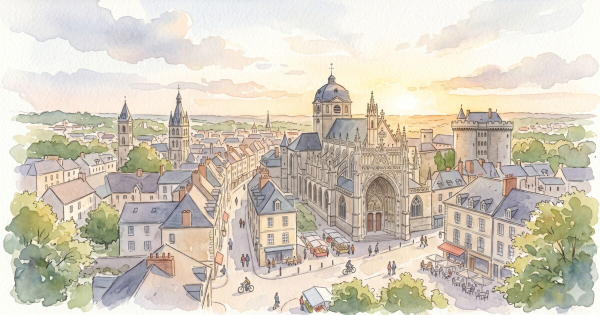 Alençon — aquarelle — France