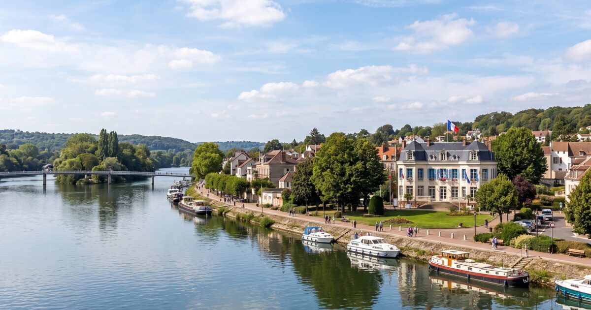 Andrésy — aquarelle — France