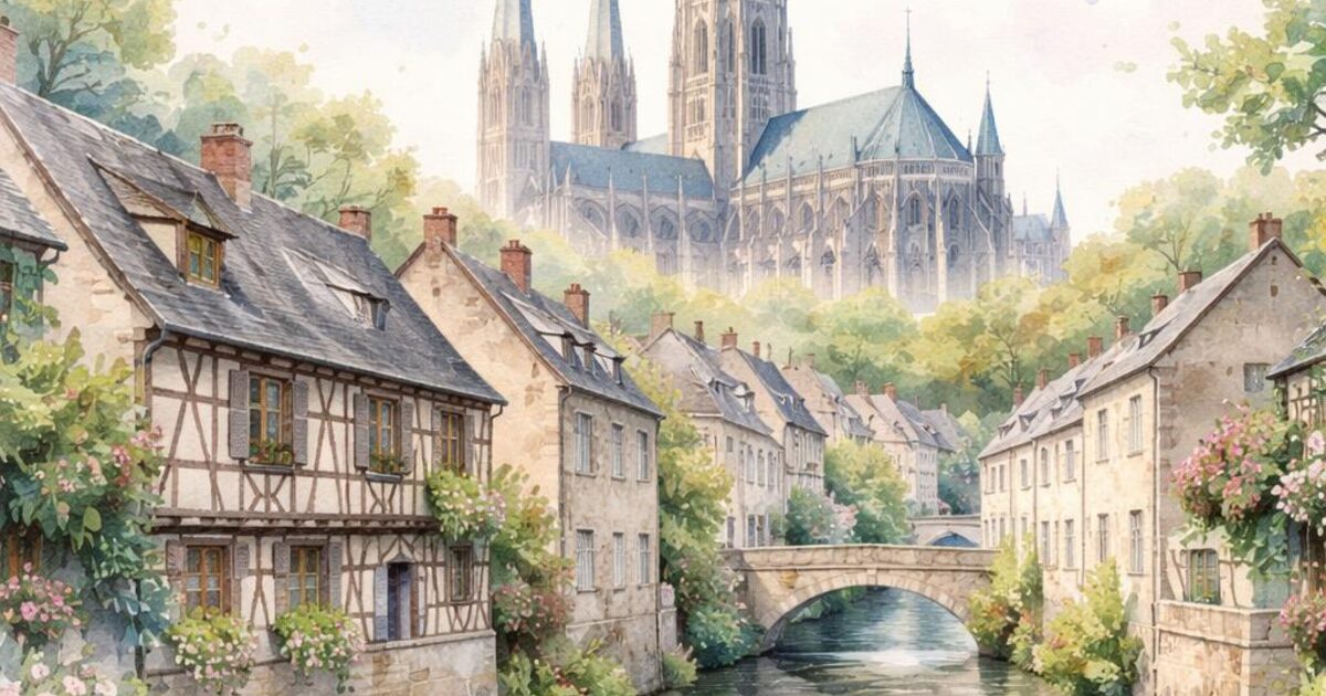 Bayeux — aquarelle — France