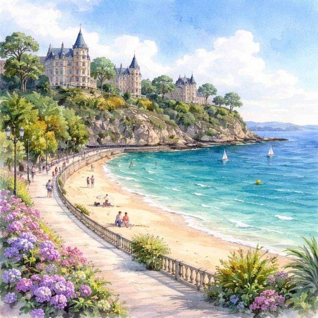 Dinard — aquarelle — France