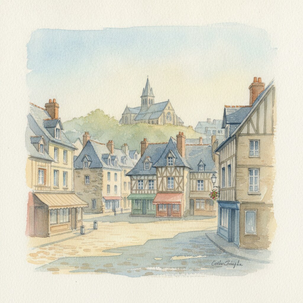 Étretat — aquarelle — France
