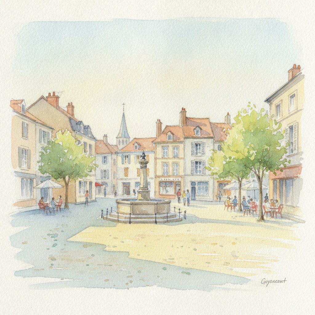 Guyancourt — aquarelle — France