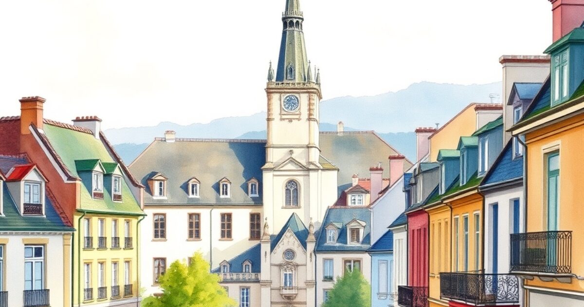 Aquarelle de Jouy-en-Josas