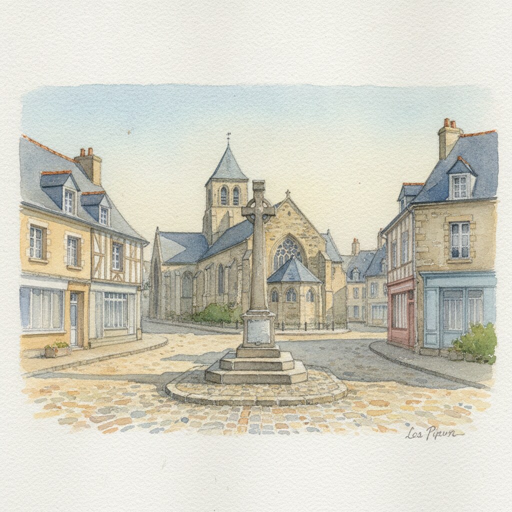 Les Pieux — aquarelle — France
