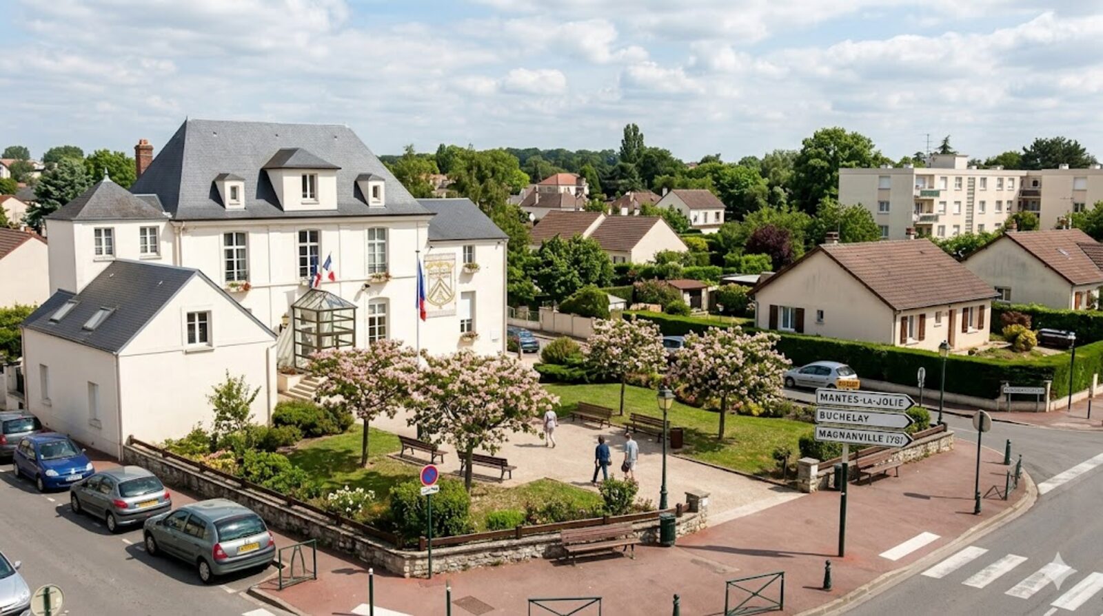 Magnanville — aquarelle — France