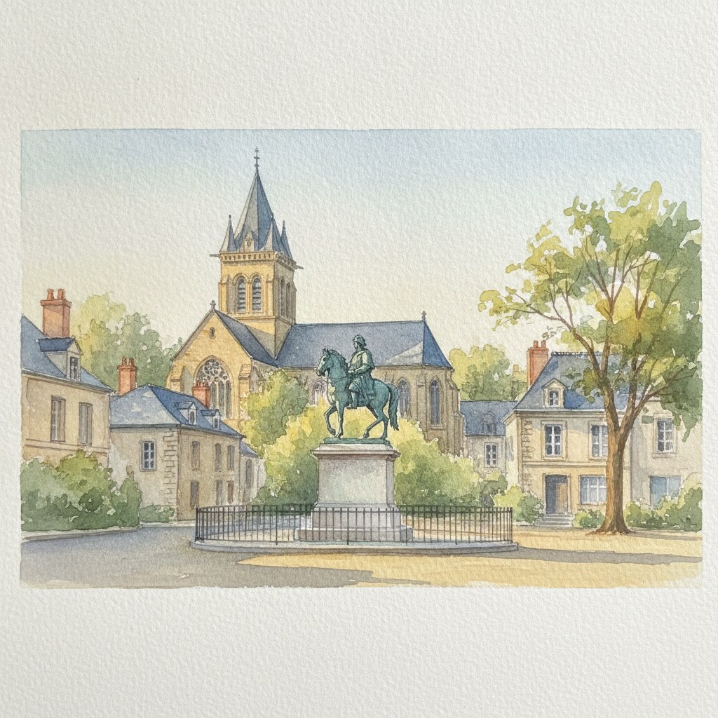 Marly-le-Roi — aquarelle — France