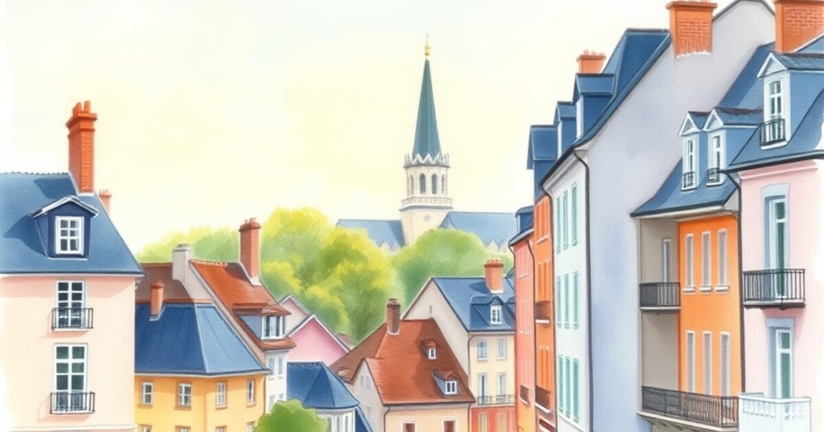 Aquarelle de Rueil-Malmaison